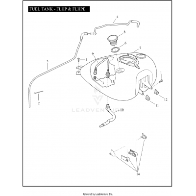 FUEL TANK - FLHP & FLHPE