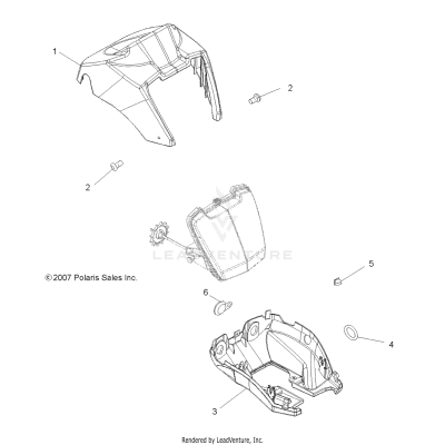 BODY, HEADLIGHT POD - A17SDE57N2/A57N2 (49ATVHEADLIGHT11SP800)