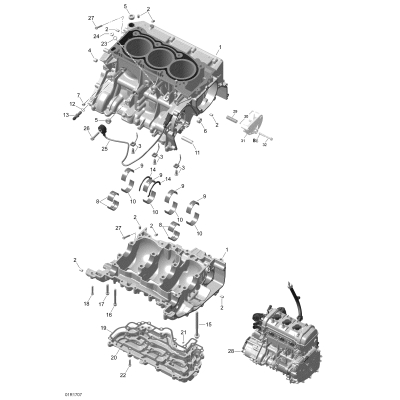01- ROTAX - Crankcase