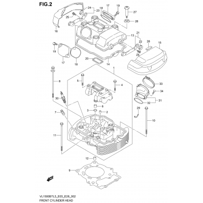 FRONT CYLINDER HEAD