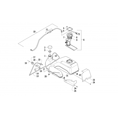 GAS TANK ASSEMBLY (UP TO VIN: 4UF10ATV3AT202941)