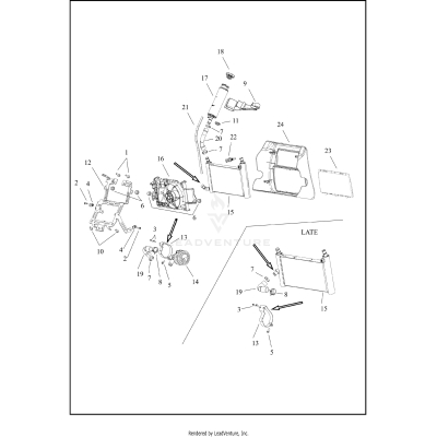 COOLANT DISTRIBUTION, CENTER-COOLED