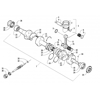 PISTON AND CRANKSHAFT