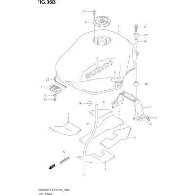 FUEL TANK (MODEL K2/K3)