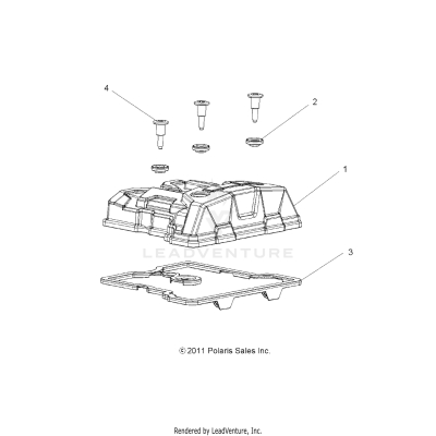ENGINE, VALVE COVER - A19SWE57B1 (49RGRVALVE12RZR570)