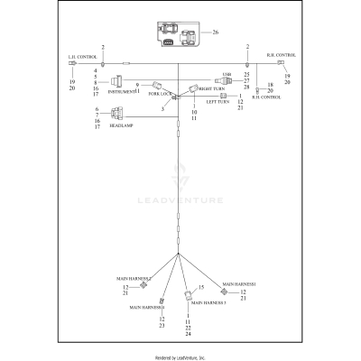 WIRING HARNESS JUMPER - FRONT