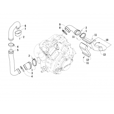 CASE/BELT COOLING ASSEMBLY