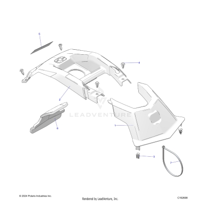 BODY, FRONT COVER - A25SJE57CP/EP (C102608)