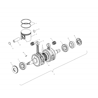 Piston & Crankshaft S03nx6es (4978197819D08)