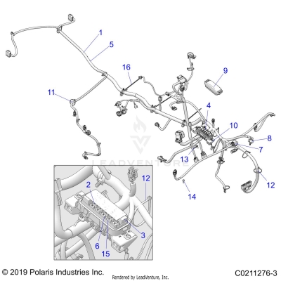 ELECTRICAL, MAIN WIRE HARNESS - A20SEA50A1/A5/CA1/CA5 (C0211276-3)
