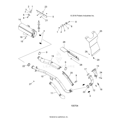 ENGINE, EXHAUST - A17SEH57A7 [100704]
