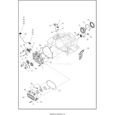 TRANSMISSION BEARINGS AND COVERS