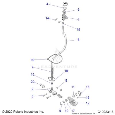 BRAKES, BRAKE PEDAL and MASTER CYLINDER - A23S6E57F1/FK (C102231-6)