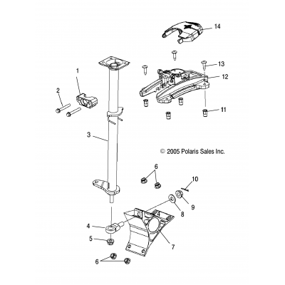 Steering Post Assembly /Fs