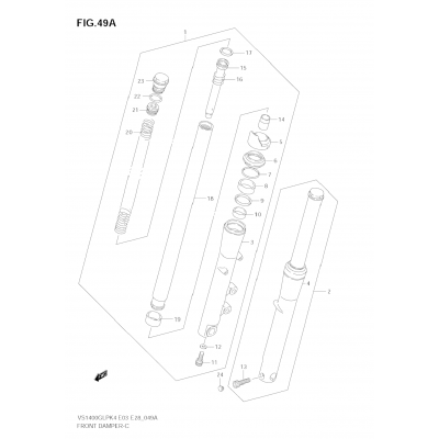 FRONT DAMPER (MODEL K5/K6/K7/K8)