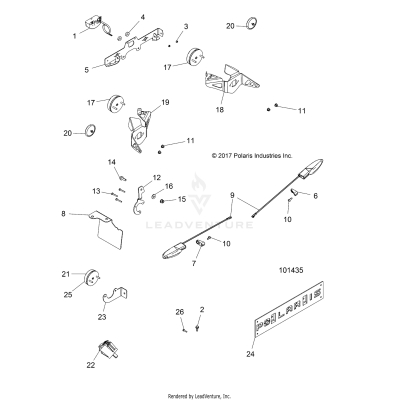 ELECTRICAL, TURN SIGNALS and LICENSE PLATE - A19SVS95FR [101435]
