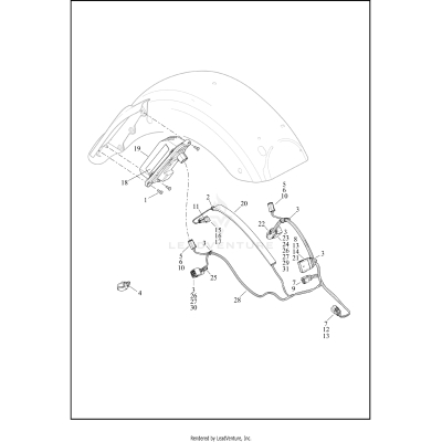 TAIL LAMP (DOMESTIC) AND TURN SIGNAL, REAR