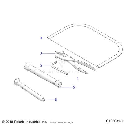 TOOLS, TOOL KIT - A20SEF57D5 (C102031-1)