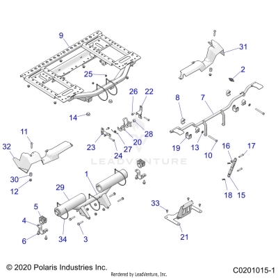 BODY, BOX, REAR FRAME AND PIVOT - A23SWE57F1/S57C1/C2/E1/E2 (C0201015-1)