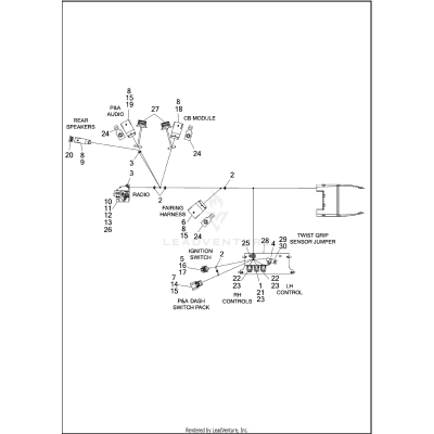 WIRING HARNESS, MAIN, NON-ABS (FAIRING MODELS) - FLTRX (2 OF 8)