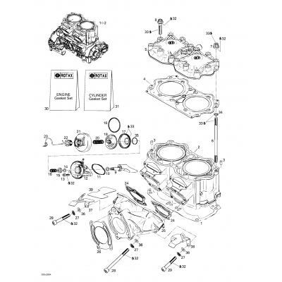 Cylinder, Exhaust Manifold