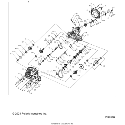 DRIVE TRAIN, MAIN GEARCASE - A25SXN85A4 (1334596)