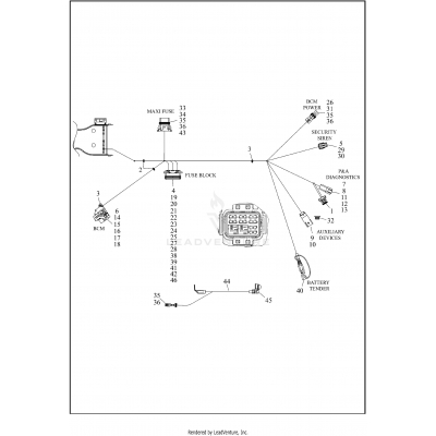 WIRING HARNESS, MAIN - FLHTCUTG (8 OF 9)