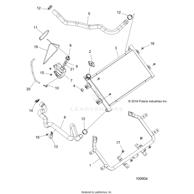 ENGINE, COOLING SYSTEM, RADIATOR - A17SXM95AM [100604]