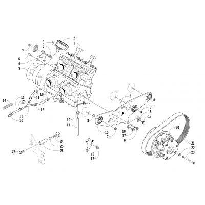 ENGINE AND RELATED PARTS