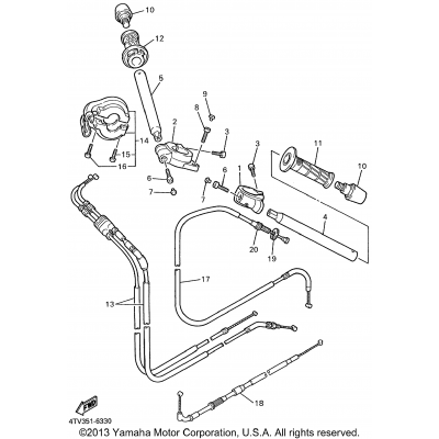 Steering Handle Cable