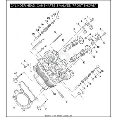 CYLINDER HEAD, CAMSHAFTS & VALVES