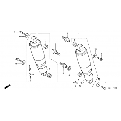 REAR SHOCK ABSORBER (1)