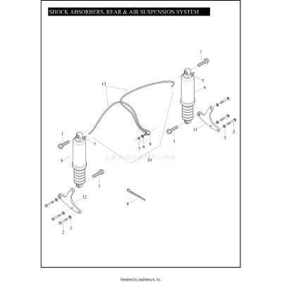 SHOCK ABSORBERS, REAR & AIR SUSPENSION SYSTEM