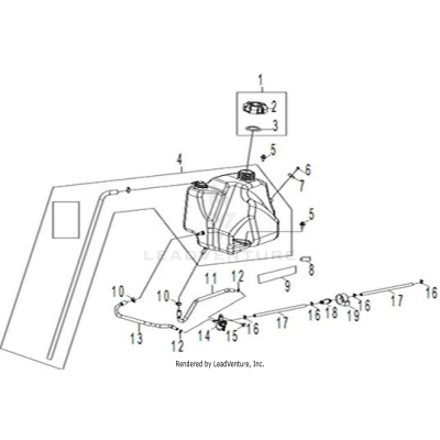 BODY, FUEL TANK ASM. - A25YPA20A4 (A00150)