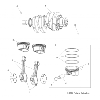 Engine, Crankshaft & Piston