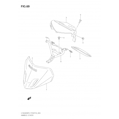 HANDLE COVER (LT-A500XPZ L1 E28)