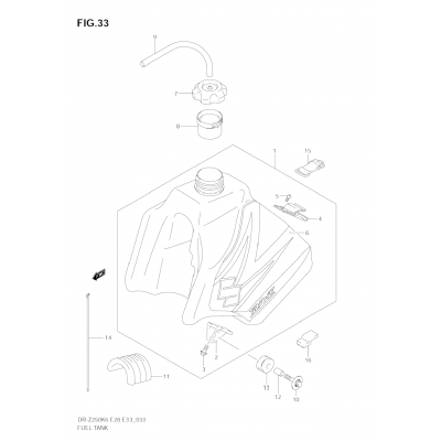 FUEL TANK (MODEL K6)