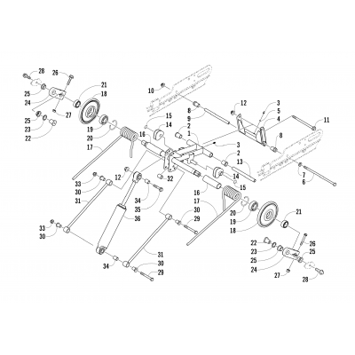 REAR SUSPENSION REAR ARM ASSEMBLY