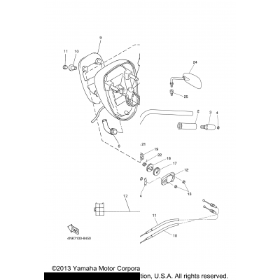 Steering Handle Cable