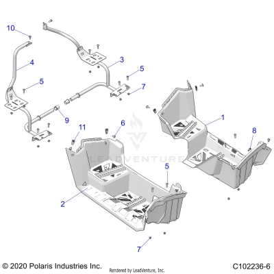 BODY, FOOTWELLS - A23SDE57K4 (C102236-6)