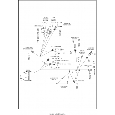 WIRING HARNESS, MAIN, ABS - FLHTCU (7 OF 8)