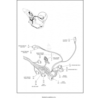 WIRING HARNESS, MAIN (FRONT UPPER)