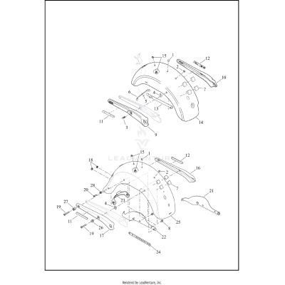FENDERS, REAR - FLD & FXDL
