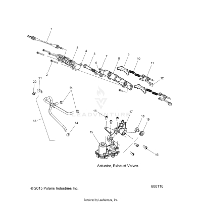 ENGINE, EXHAUST VALVE ASM. - S19EGK8PS ALL OPTIONS (600313)