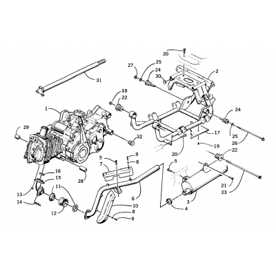 ENGINE AND RELATED PARTS