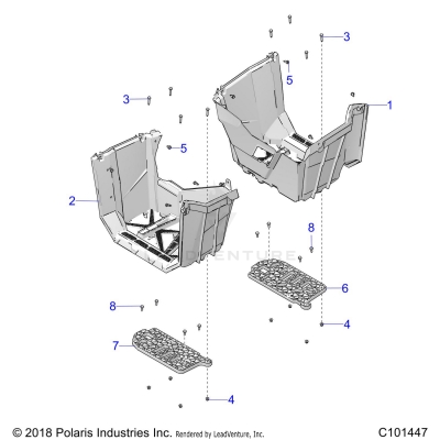 BODY, FOOTWELLS - A25SXZ85A9/AM/AP (C101447)