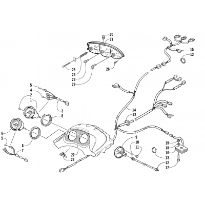 HEADLIGHT, INSTRUMENTS, AND WIRING ASSEMBLIES