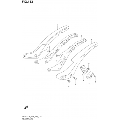 REAR FRAME (VL1500L4 E03)