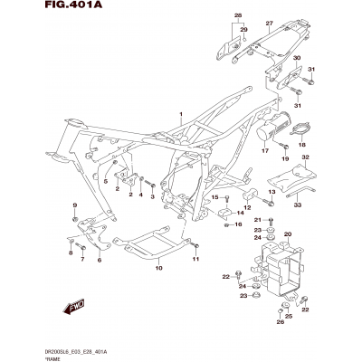 FRAME (DR200SL6 E03)