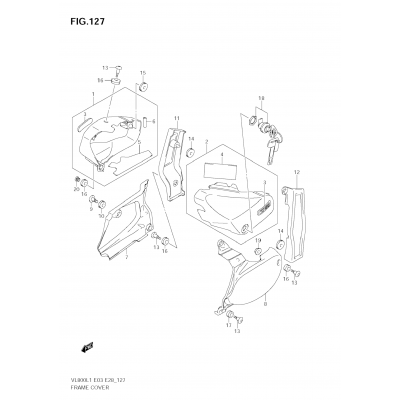 FRAME COVER (VL800C E3)